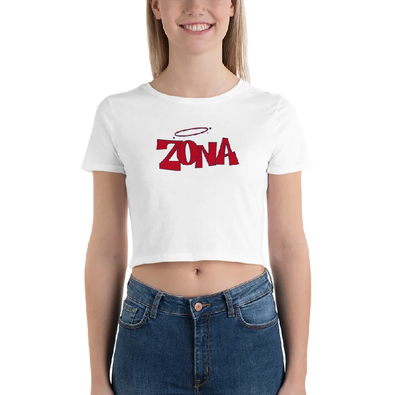 T-Shirts for Lord of the Rings Fans -  Women's Trapeze T-Shirts-Zona Halo Crop Tee