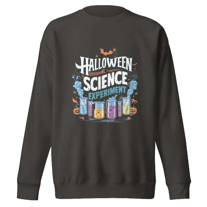 Sweatshirts cozy fabric-Women's Ruched Sweatshirts-Halloween Science Unisex Premium Sweatshirt