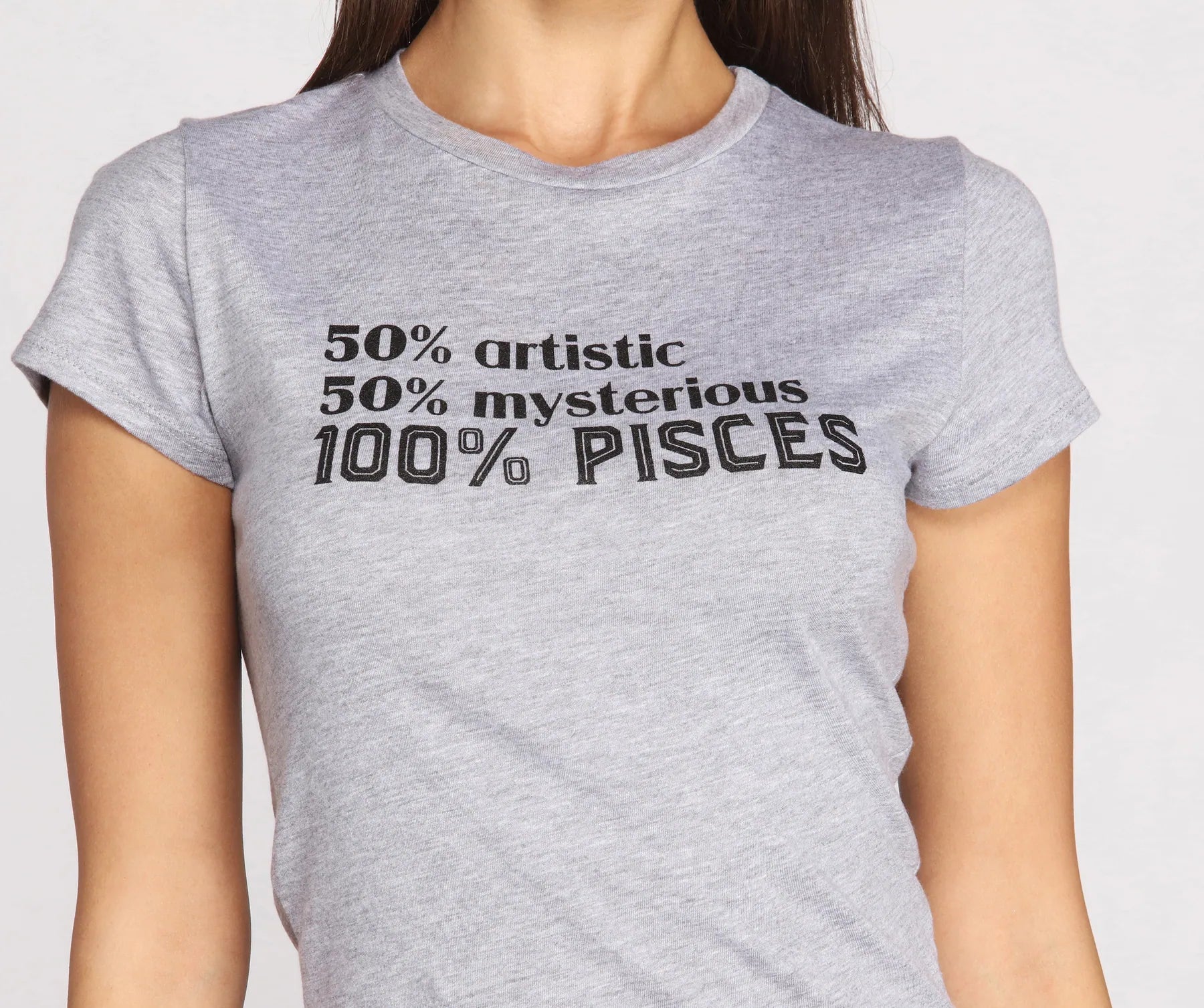 T-Shirts for Work -  Women's Halloween T-Shirts-100% Pisces Tee