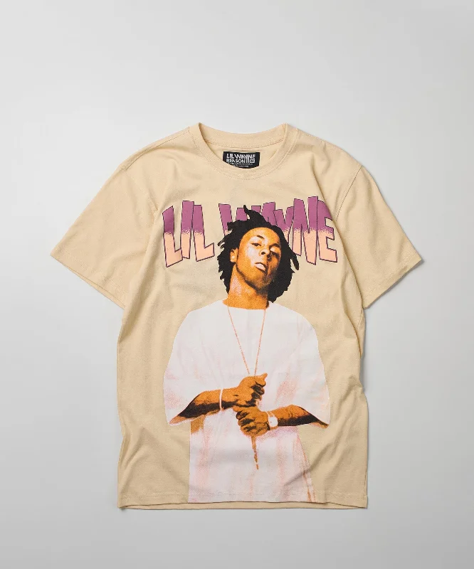 T-Shirts for Car Lovers -  Women's Seamless T-Shirts-Lil Wayne Tha Carter Short Sleeve Tee - Khaki