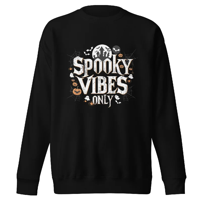 Sweatshirts warm sale-Women's Sporty Sweatshirts-Spooky Vibes Only Unisex Premium Sweatshirt