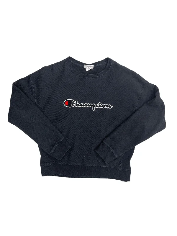 Sweatshirts trendy design-Women's Longline Sweatshirts-Sweatshirt Crewneck By Champion  Size: M