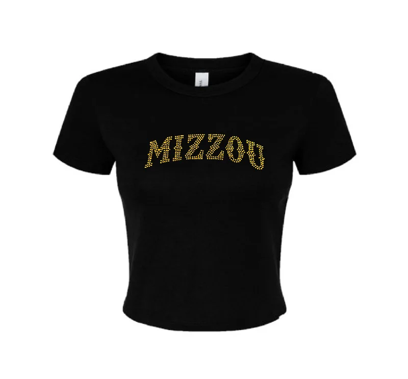 T-Shirts for Mechanics -  Women's Muscle T-Shirts-Mizzou Rhinestone Freshman Tee