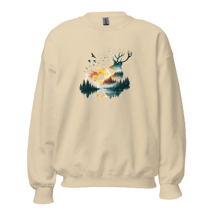 Sweatshirts soft sale-Women's Stone Wash Sweatshirts-Amazing Nature Unisex Sweatshirt