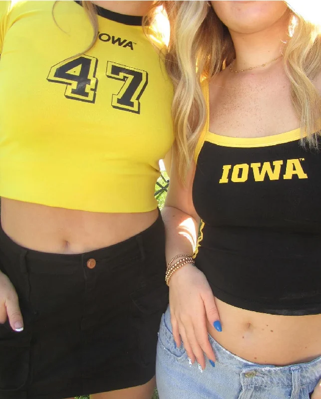 T-Shirts for University -  Women's High-Low T-Shirts-Iowa Soccer Baby Tee