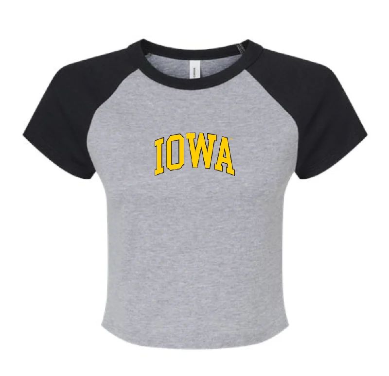 T-Shirts for Fishing -  Women's Gradient T-Shirts-Iowa Block Dugout Tee