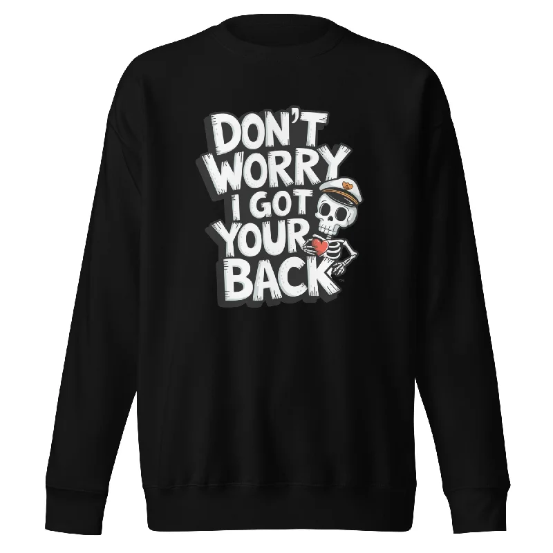 Sweatshirts stylish sale-Women's Split Hem Sweatshirts-Dont Worry I Got Your Back Unisex Premium Sweatshirt