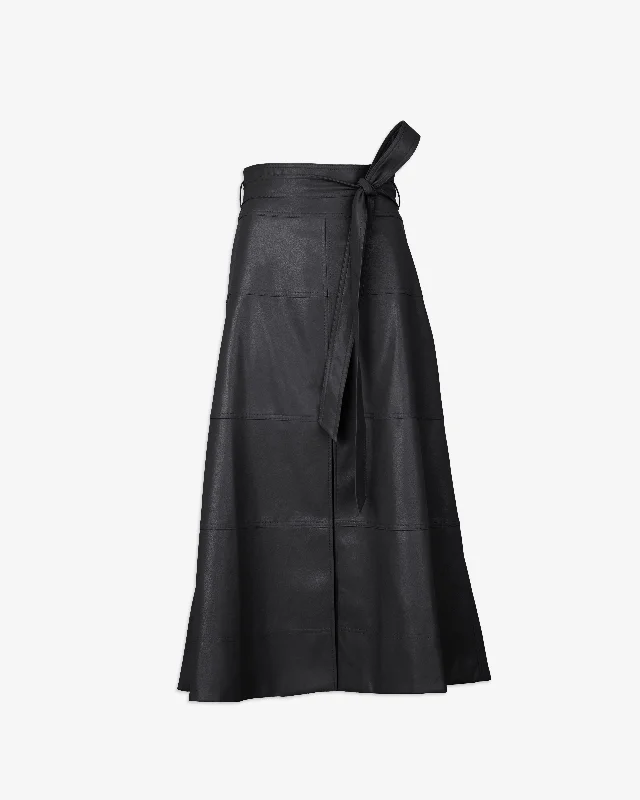 Streetwear Skirts-Women's Chic Skirts-Vegan Leather Hudson Skirt