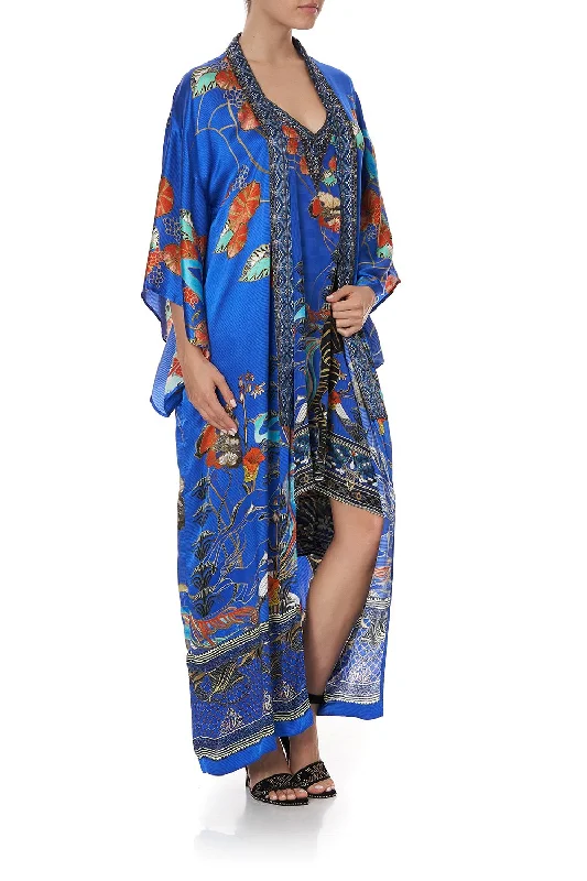 Performance Jacket-Women's Elegant Jackets-KIMONO COAT TREE OF LIFE