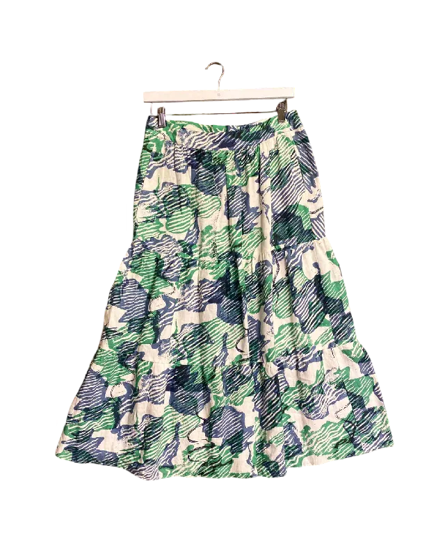 Team Building Skirts-Women's Windproof Floral Skirts-Size XS | Kloke Floral Linen Maxi Skirt