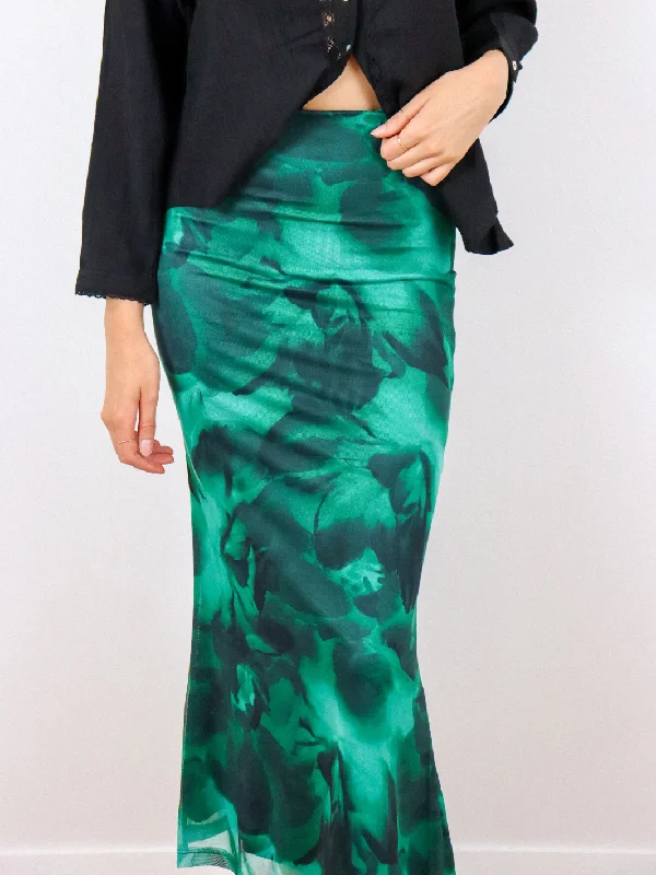 Bubble Skirts-Women's Waterproof Pencil Skirts-BOTTLE VENICE MIDI SKIRT