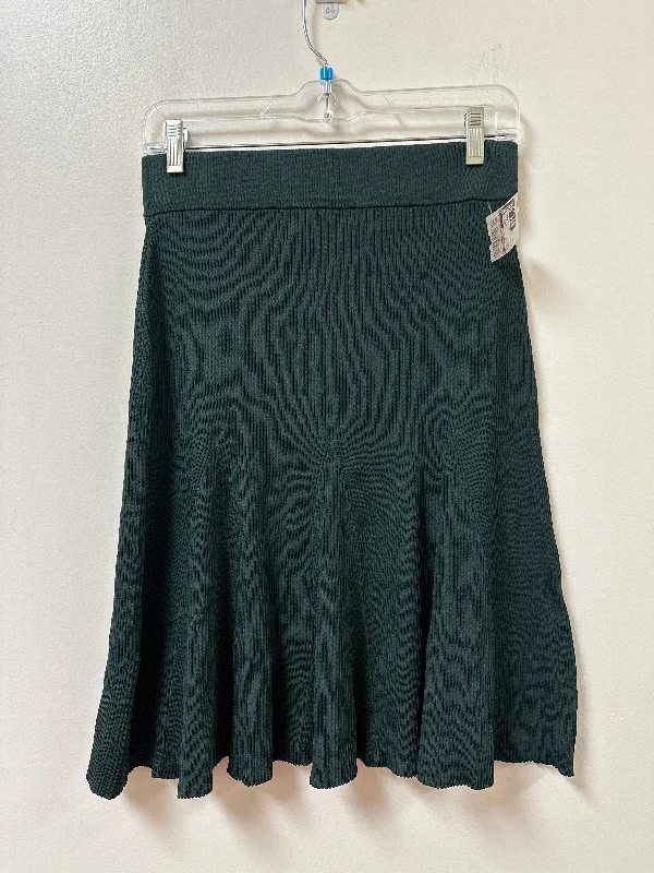 Stonewashed Skirts-Women's Shimmer Denim Skirts-Skirt Midi By Clothes Mentor In Green, Size: S