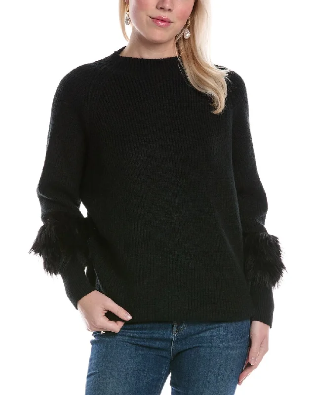 Pullover sweater festive look-Women's Party Pullovers-Joseph A. Shaker Sweater