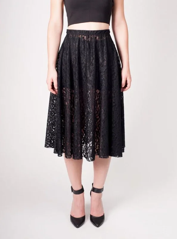 Startup Skirts-Women's Waterproof Denim Skirts-Bianca Rachele Lace Skirt