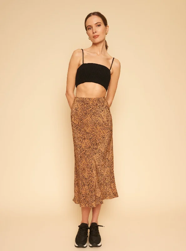 Flowing Skirts-Women's Plaid Skirts-Donna Skirt - Lady Print