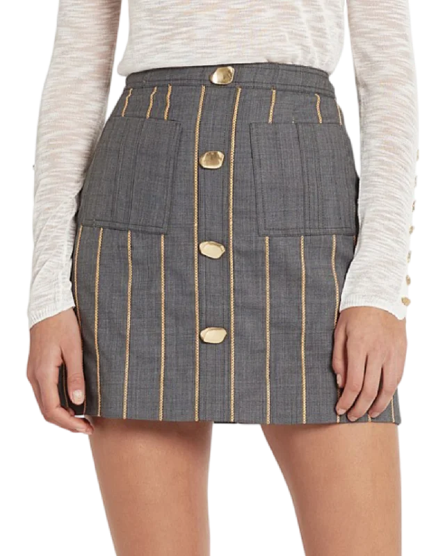 Casual Meeting Skirts-Women's Windproof Denim Skirts-Size 6 | Aje Roberta Mini Skirt