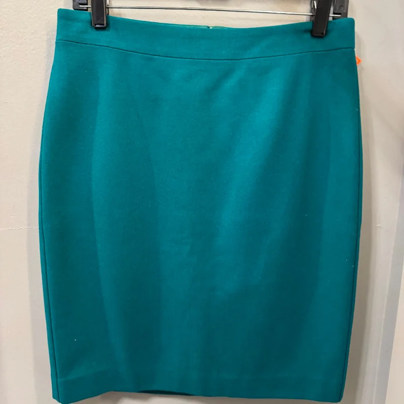 Cocktail Skirts-Women's Stylish Skirts-Skirt Mini & Short By J. Crew In Teal, Size: 6