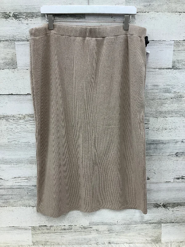 Kilt Skirts-Women's Slit Pencil Skirts-Skirt Mini & Short By Old Navy In Tan, Size: Xl