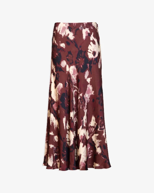 Bohemian Skirts-Women's Button-Front Ruffle Skirts-Beth Skirt