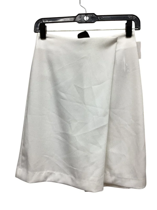 Padded Skirts-Women's Satin Ruffle Skirts-Skirt Mini & Short By Zara In White, Size: Xs