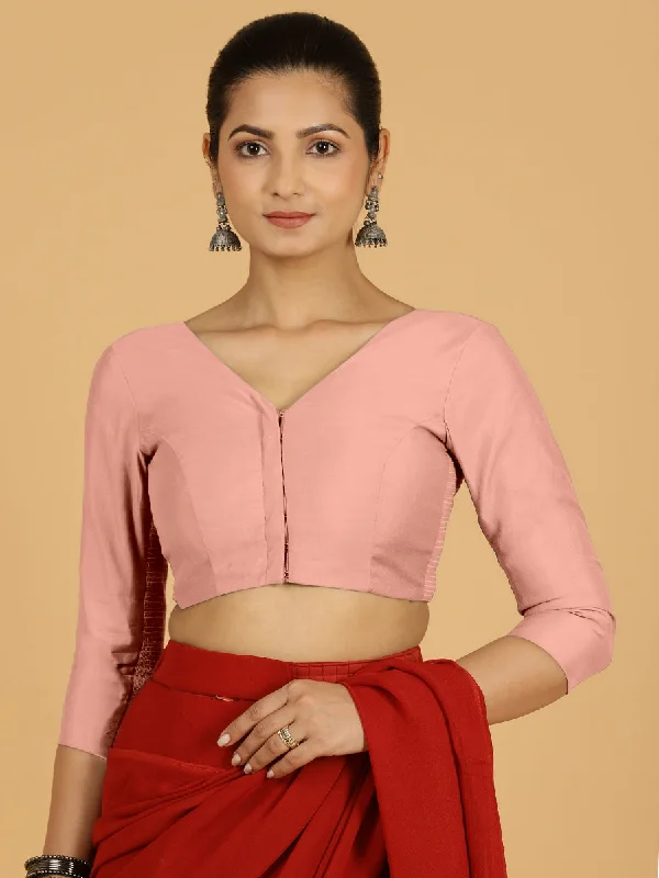 Blouses & Shirts for Cycling -  Women's Modern Blouses-Alia x Rozaana |  Saree Blouse in Sea Pink