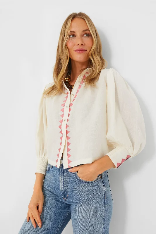 Blouses & Shirts for Streetwear -  Women's Cold Shoulder Blouses-Gardenia Elisa Blouse