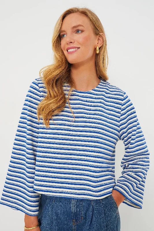 Blouses & Shirts for Designers -  Women's Fringe Blouses-Regatta Stripe Alexia Shirt