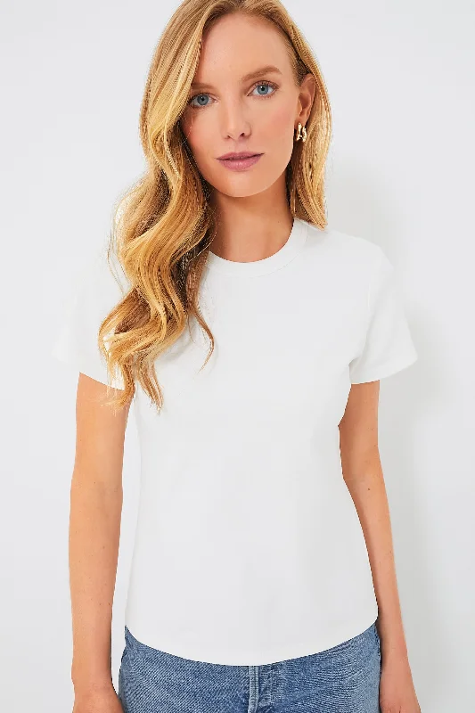 Blouses & Shirts for Yoga -  Women's Elegant Blouses-White Billy Slim Fit Tee