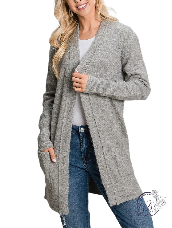 Cardigan chic sale-Women's Windproof A-Line Cardigans-Whispering Winds Cardigan