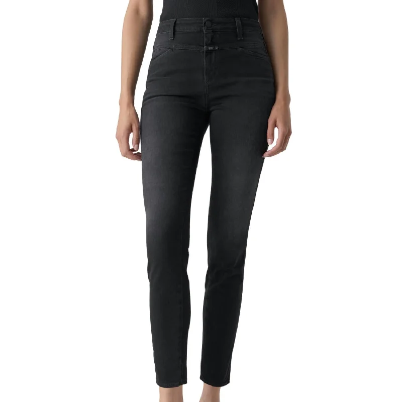 Online Exclusive Pants-Women's Spring Pants-A Better Blue Skinny Pusher Jean In Dark Grey