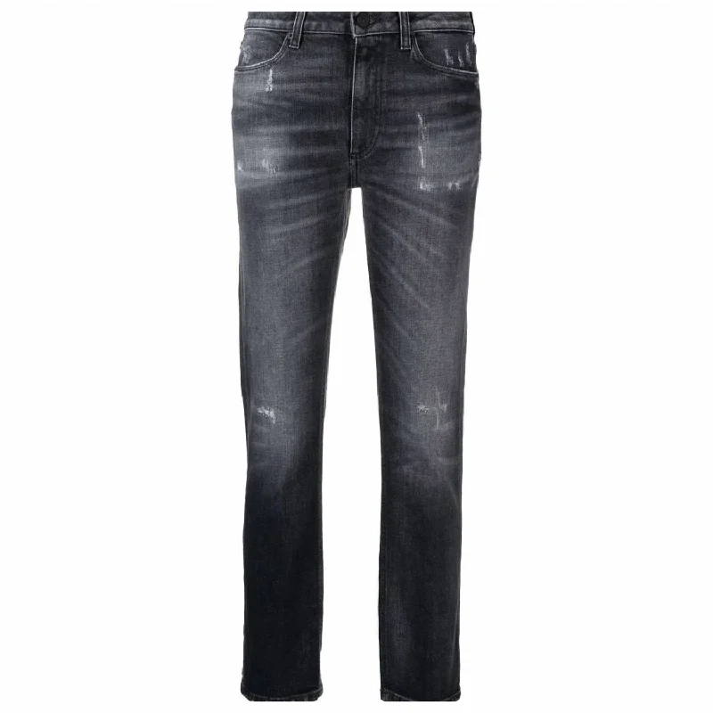 Roll-Up Pants-Women's Pull-On Pants-Allie Stonewashed Jean In Washed Black