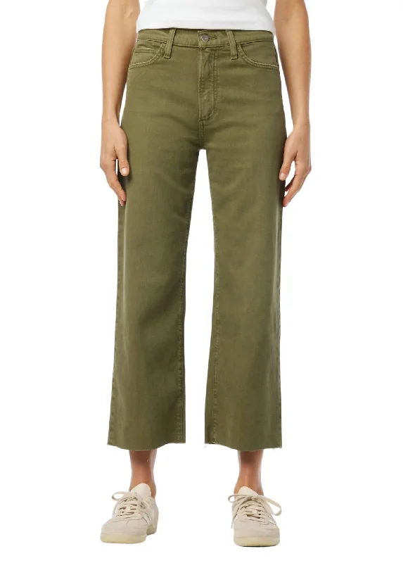 Casual Summer Pants-Women's Culotte Pants-Blake Jean In Burnt Olive