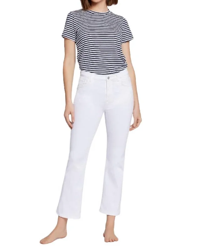 Straight Leg Pants-Women's Concert Pants-Boulevard Bootcut Jean In Optic White