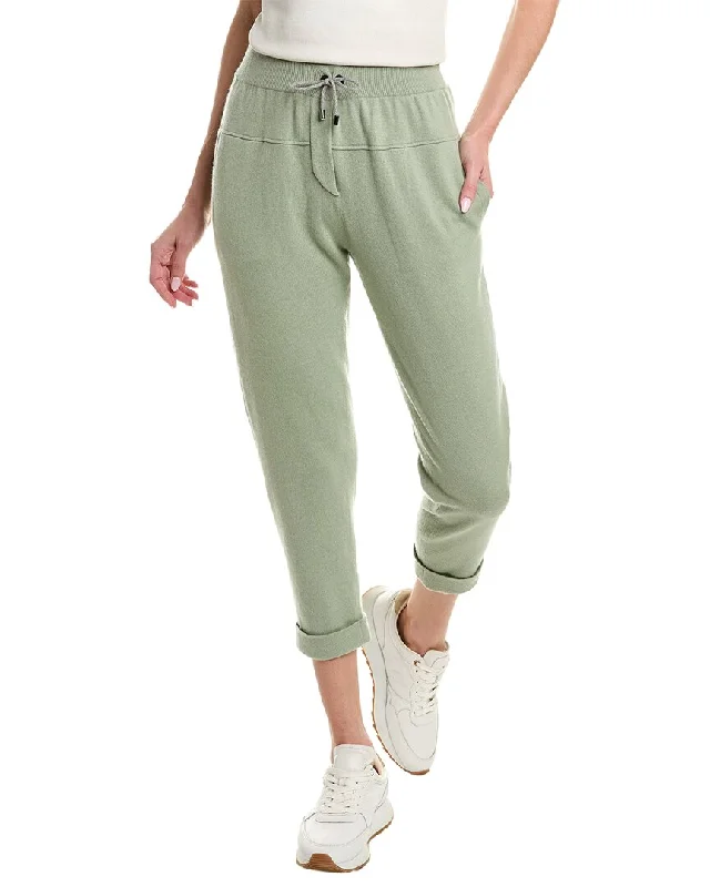 Two-Tone Pants-Women's Vacation Pants-Brunello Cucinelli Cashmere Pant