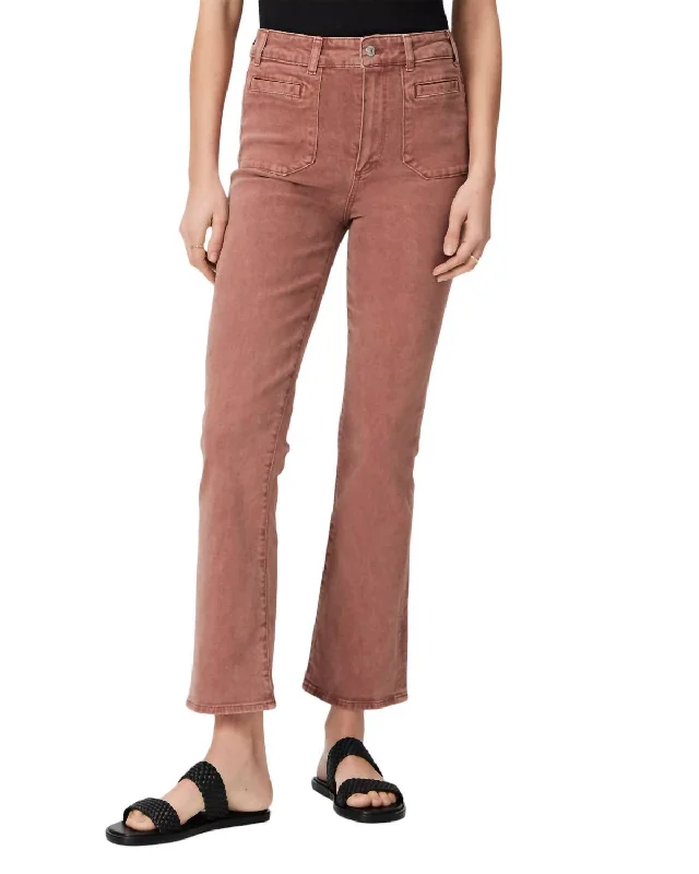 Uniform Match Pants-Women's Utility Pants-Claudine Welt Pocket Jean In Vintage Dark Wood