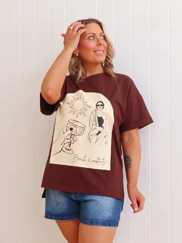 T-Shirts for Disney Fans -  Women's Graphic T-Shirts-Cocktails Tee