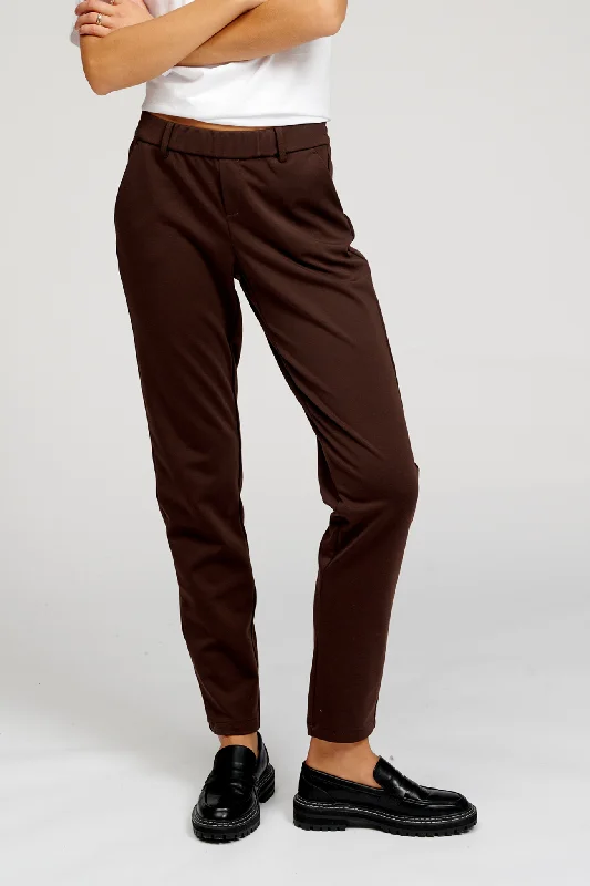 Everyday Pants-Women's Tall Pants-De Originale Performance Pants - Mørkebrun