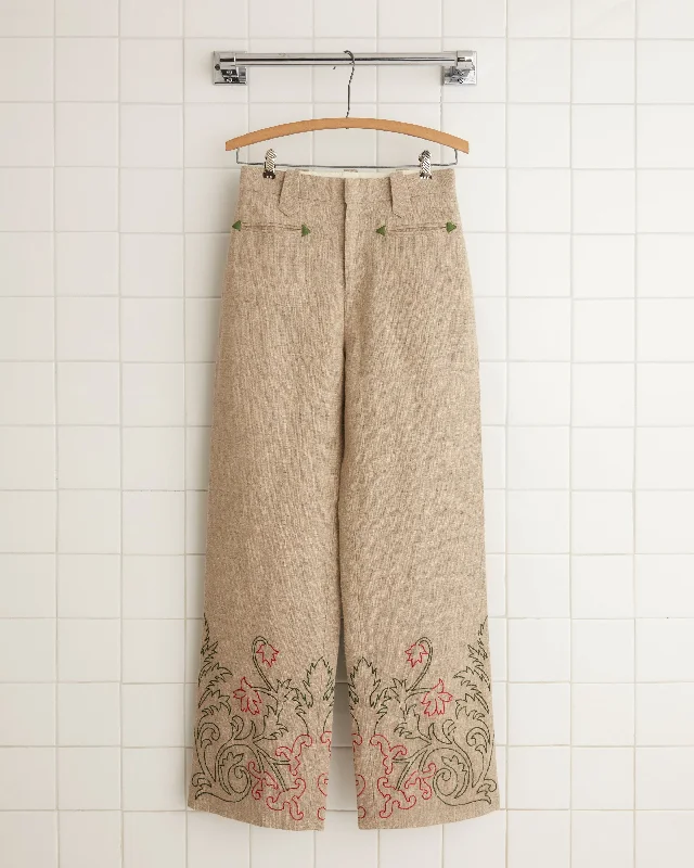 Rest Day Pants-Women's Quick-Dry Pants-Embroidered Trumpetflower Murphy Trousers