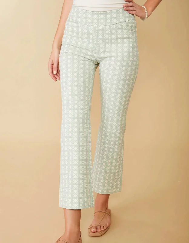 Spring Pants-Women's Straight-Leg Pants-Maren Kick Flare Pant In Seafoam