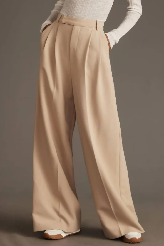 Vintage Denim Pants-Women's Waterproof Pants-Milani Pants In Taupe