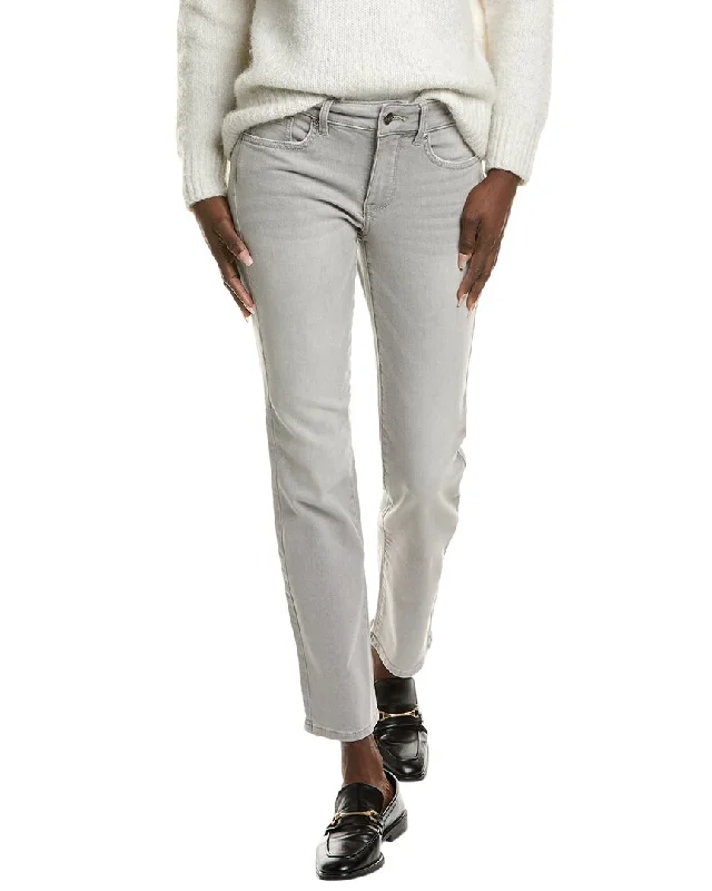 Symmetrical Pants-Women's Chalk Stripe Pants-NYDJ Marilyn Grace Straight Leg Jean