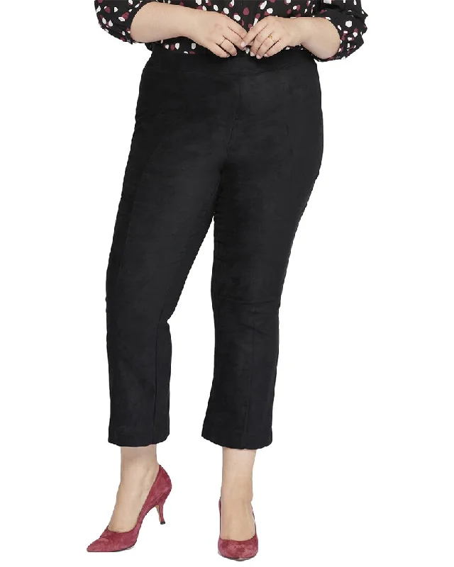 Asymmetrical Pants-Women's Casual Pants-NYDJ Plus Suede Pant