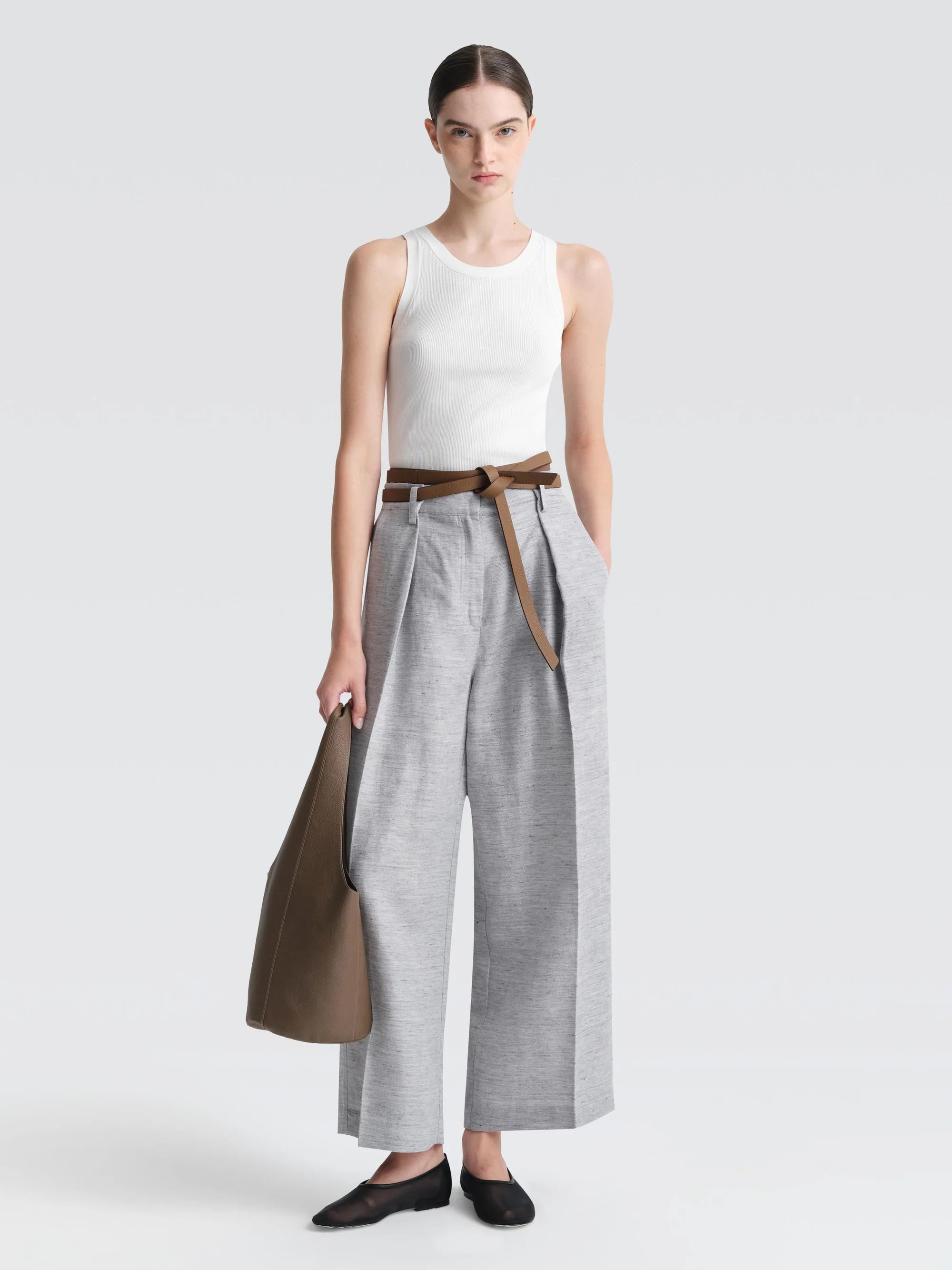 Relaxed Pants-Women's Bold Color Pants-Organic Linen "Elton" Pants