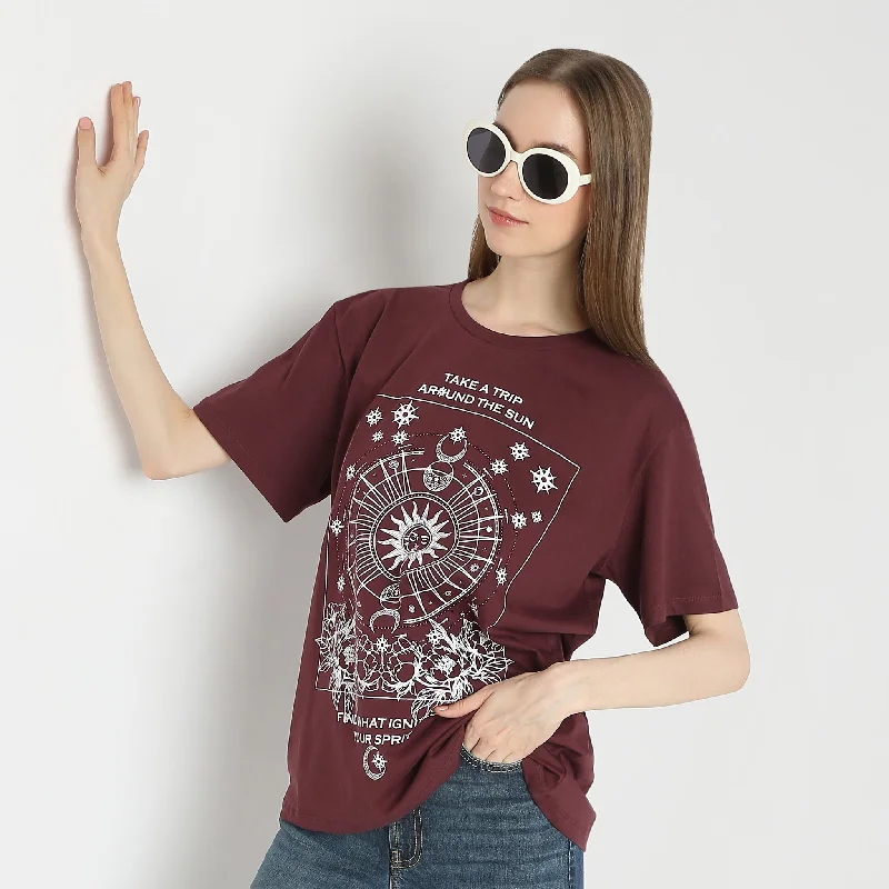 T-Shirts for Jewelry Lovers -  Women's Relaxed Fit T-Shirts-Oversize Graphic T-Shirt