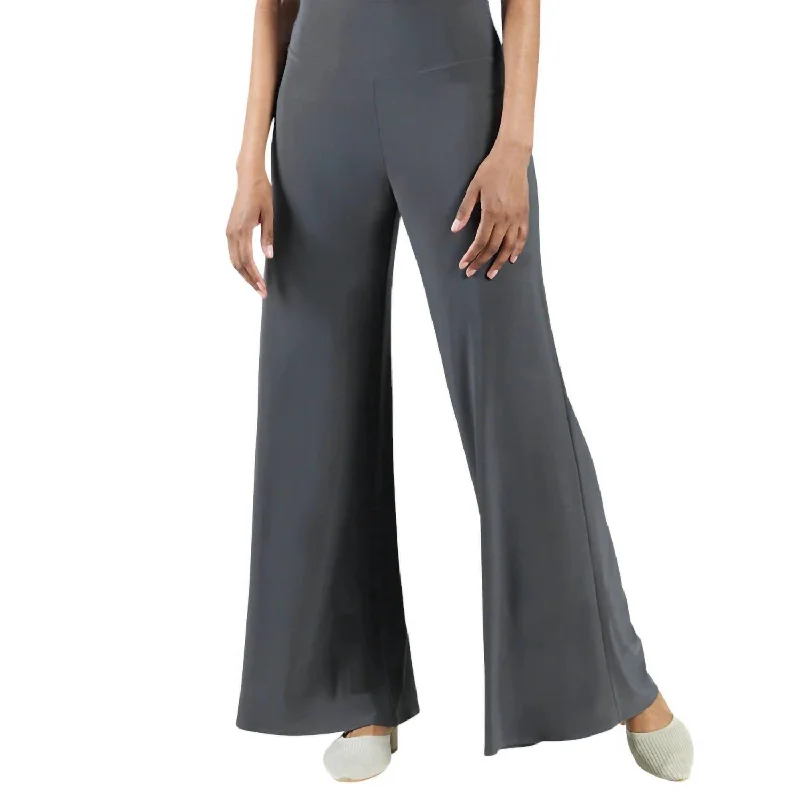 Adventure Pants-Women's Utility Pants-Palazzo Pant In Charcoal