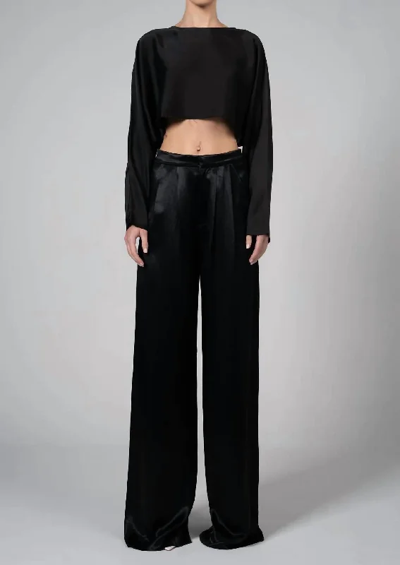 Weekend Pants-Women's Tapered Pants-Paris Pant In Black