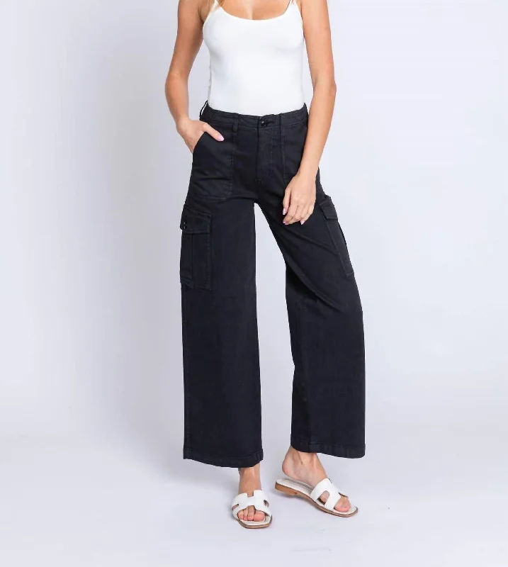 Cruise Pants-Women's Layered Pants-Soft Cargo Pant In Black