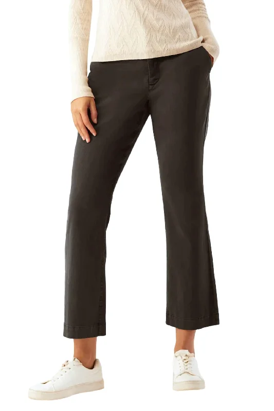 Soft Washed Pants-Women's Winter Pants-Stills Cropped Flare Pant In Black