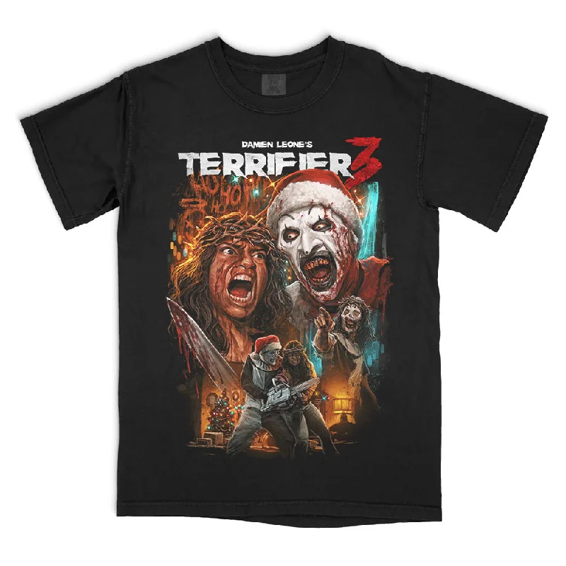 T-Shirts for Metalworkers -  Women's Off Shoulder T-Shirts-Terrifier 3 Cut To The Core (Comfort Colors) T-Shirt