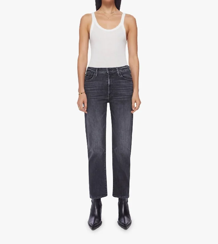 Diving Pants-Women's Night Out Pants-The Ditcher Zip Ankle Jean In Smoking Section